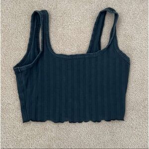 aerie offline tank top, black, worn a couple times